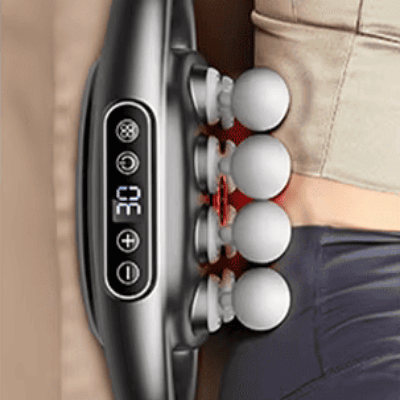 Appareil massage - High - FrequencyBodyMassage™ - Gris 8 têtes - Accessoire Relax Azy